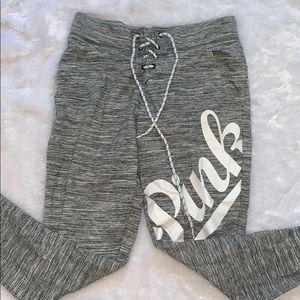 pink victorious secret sweatpants